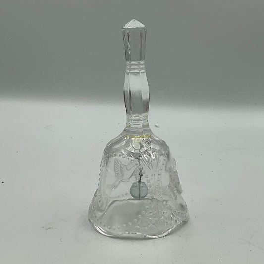 Vintage clear Pressed Glass Bell