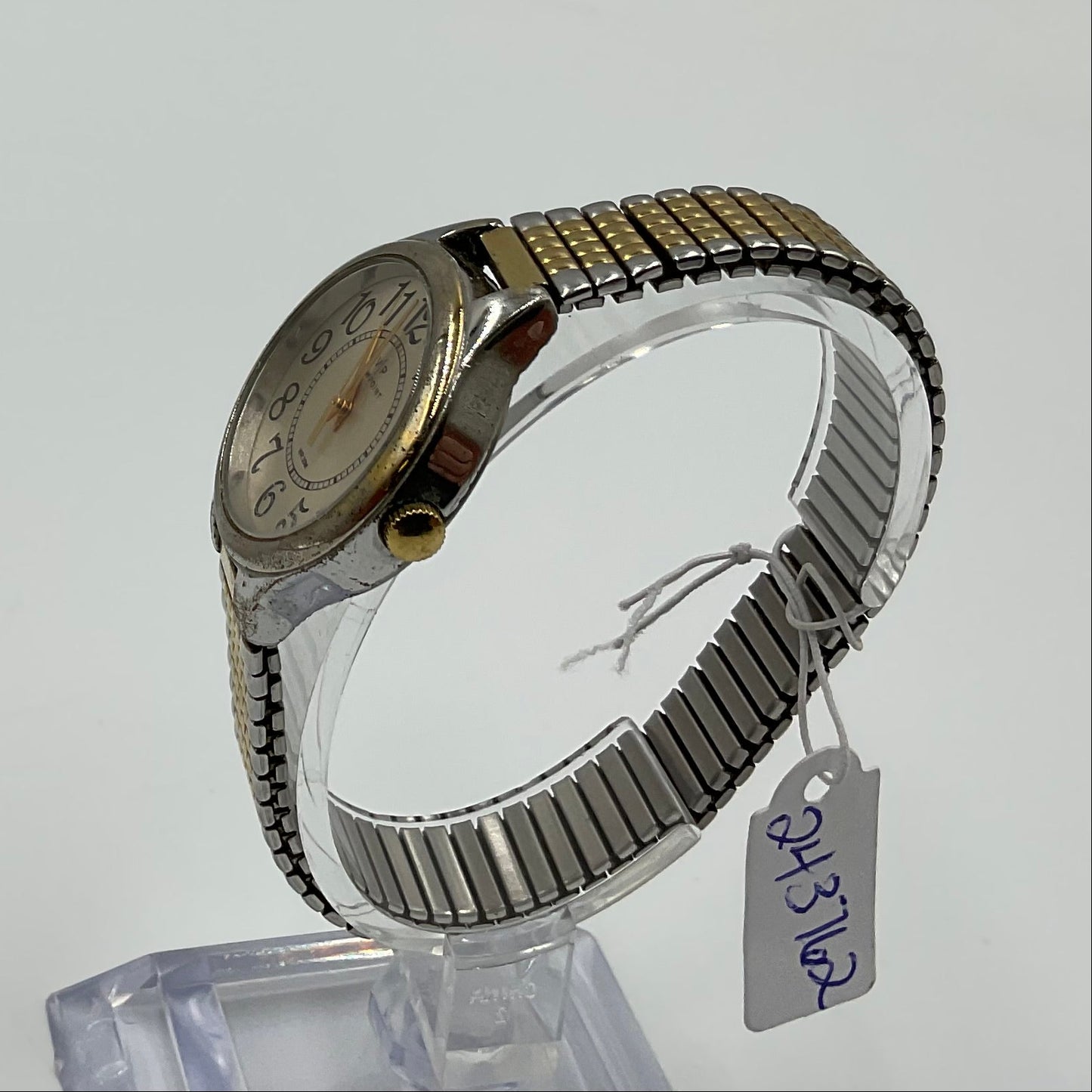 Viewpoint Timex Women's 30mm White Dial Gold Tone Watch