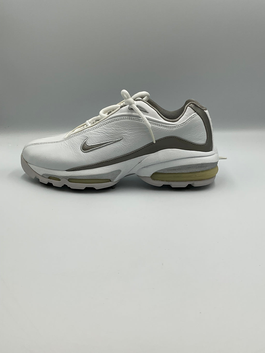 Nike WMNS Air Max Sport Plus Golf Shoes 307428-101 White Metallic Silver