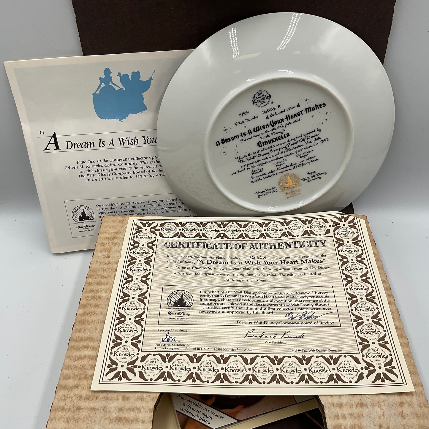 The Edwin M.Knowles China Co. A Dream is a Wish your Heart Makes Cinderella