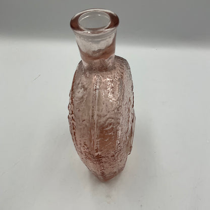 Vintage Wheaton Pink Carnival Glass Bottle