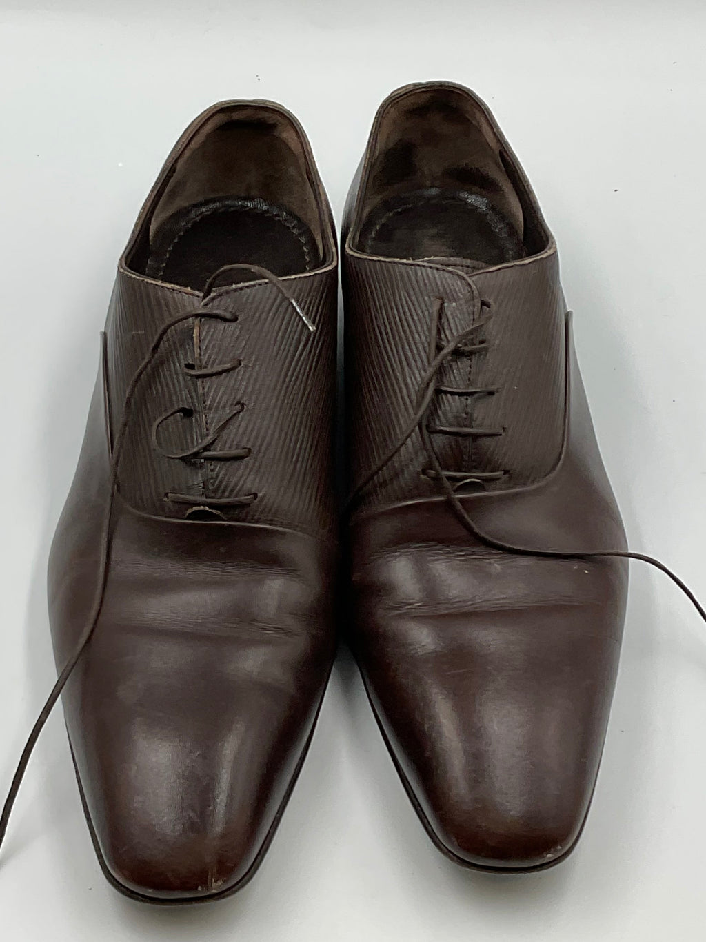 Louis Vuitton Men's Epi Leather Lace Up Dress Shoes Size 7.5 US 6.5 UK
