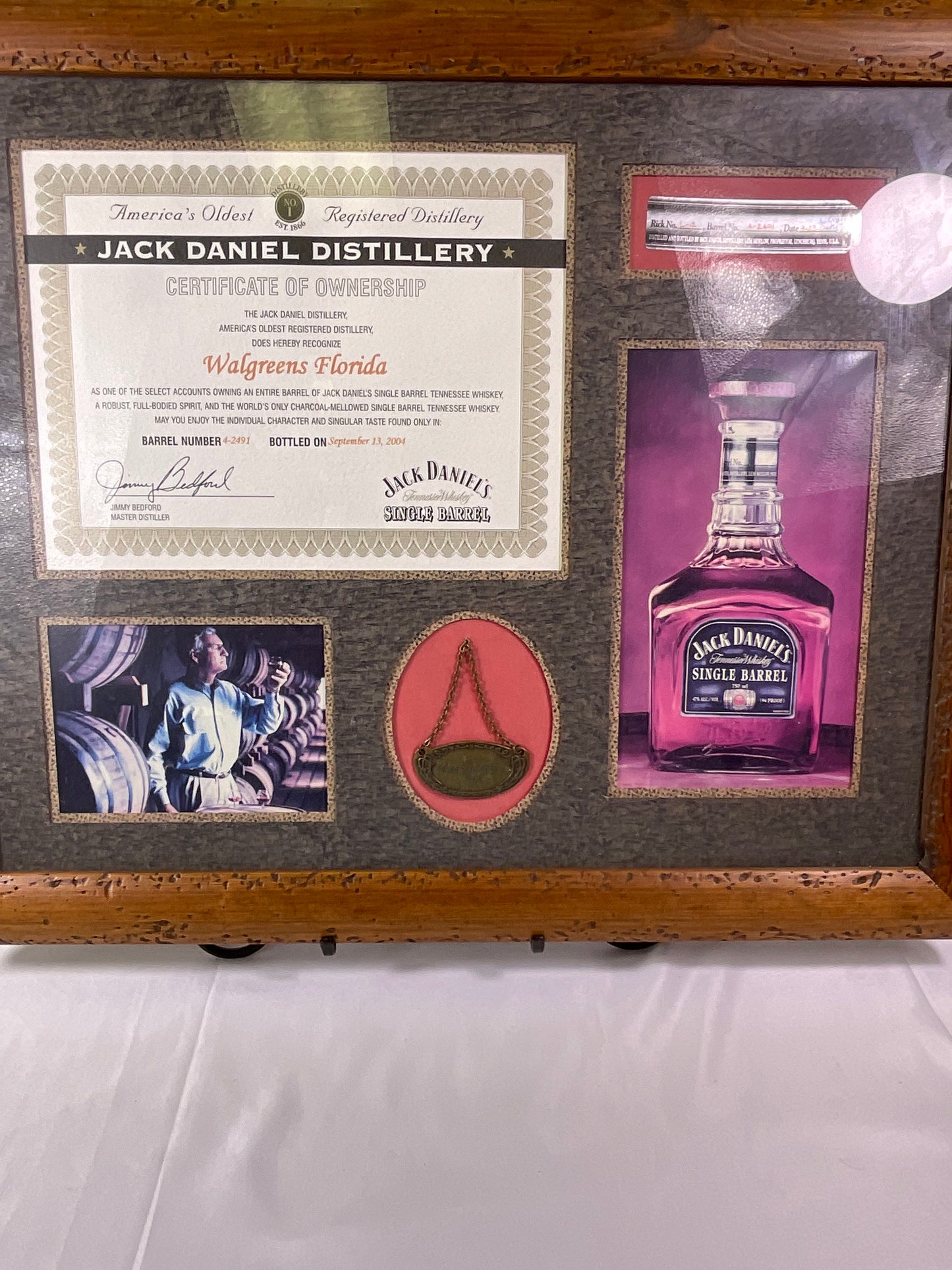 Jack Daniel Distillery Vintage 2004 Commemorative Certificate of Partnership