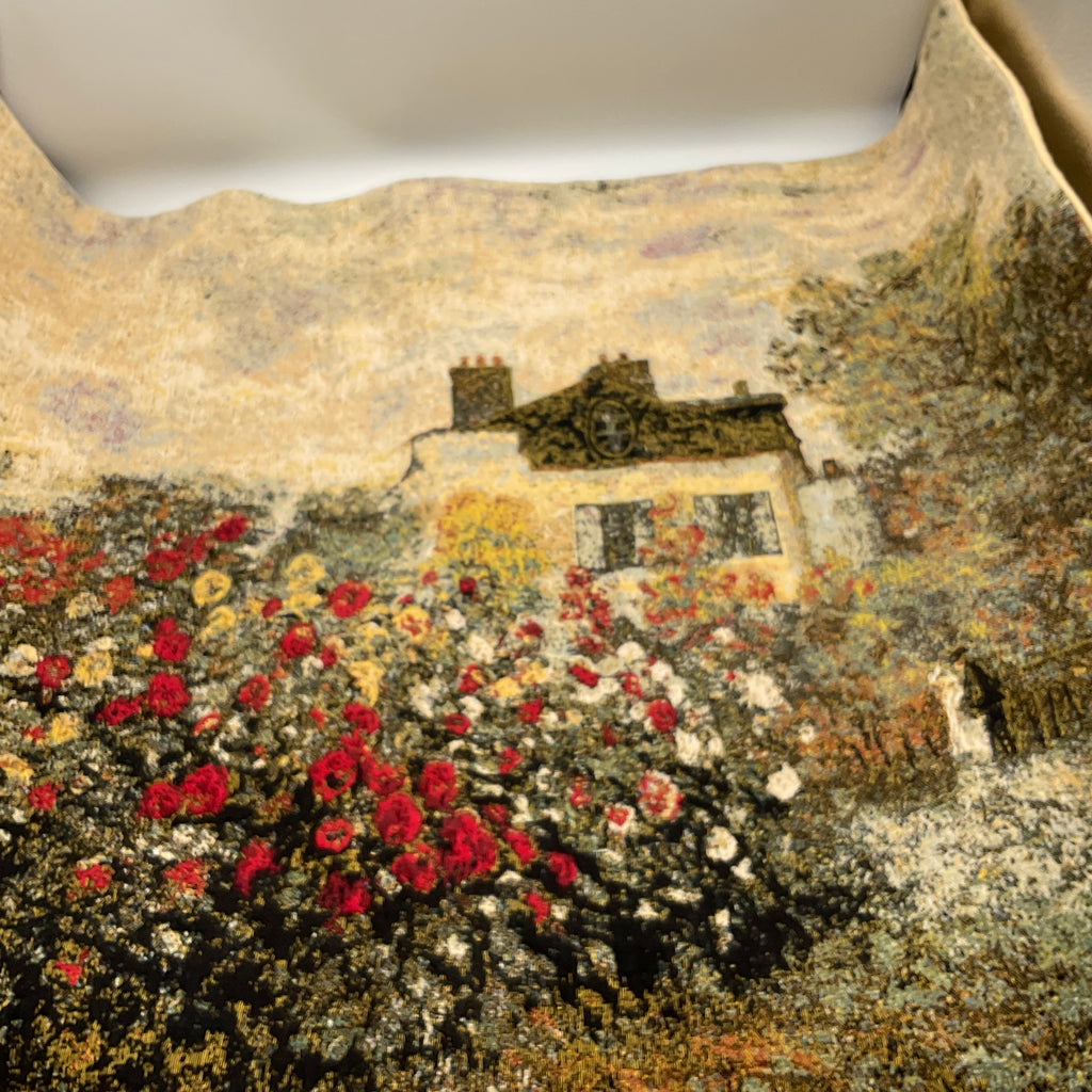 Claude Monet House Flemish Style Woven Wall Tapestry 1712 Motif