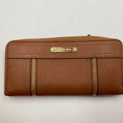 Michael Kors Moxley Brown Pebbled Leather Wallet