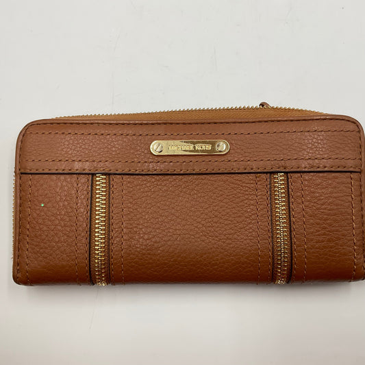 Michael Kors Moxley Brown Pebbled Leather Wallet