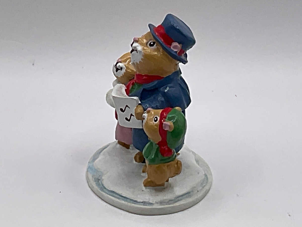 Avon Gift Collection Vintage Forest Friends Caroling Trio Mini Figurine Christmas Holiday Decoration Decor with Original Box