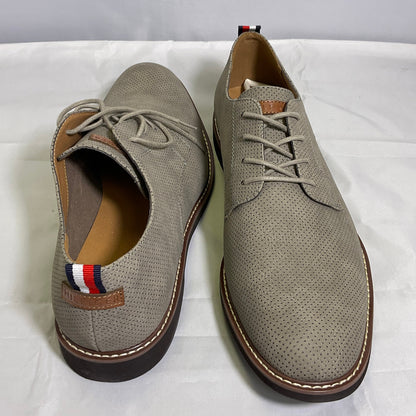 Tommy Hilfiger Light Earth Grey Leather Men's Lace Up Oxford Shoes Size 13 Original Box Style Garson 6