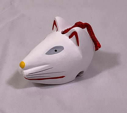 White Fox Kyoto Fushimi Inari Shrine Shrine Myobu Clay Bell