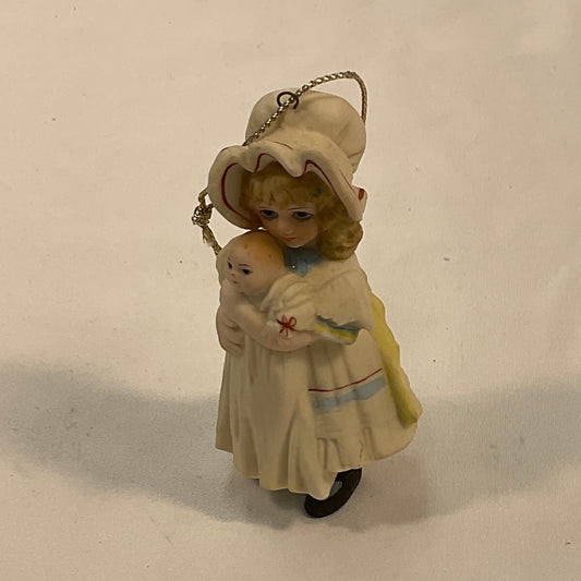 Jan Hagara "Missy and Her Baby" Vintage 1984 Limited Edition Porcelain Figurine with Original Box