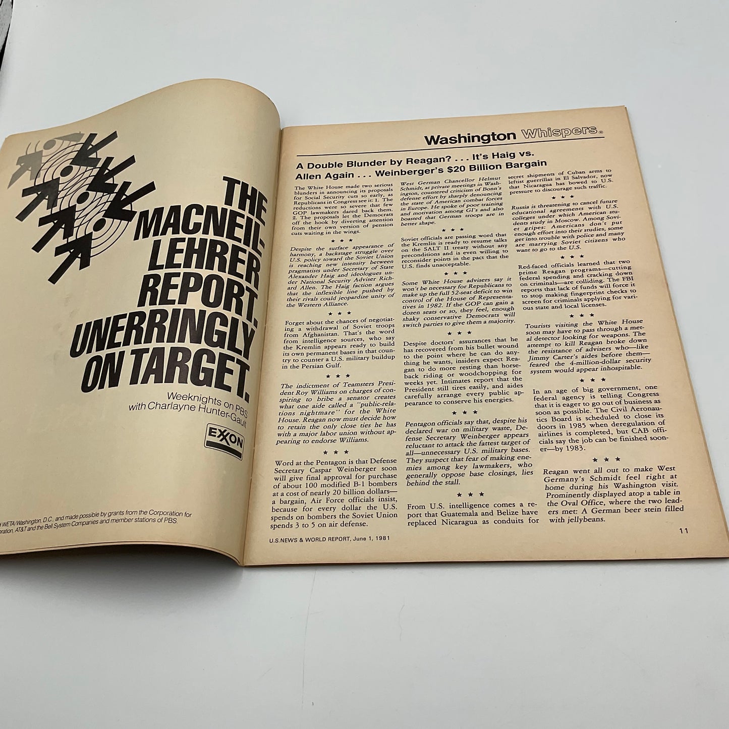 US News & World Report Nancy Reagan's Role June 1, 1981
