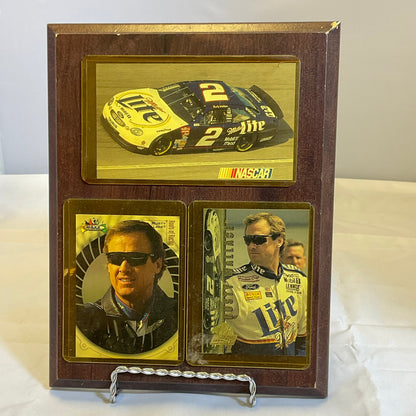 Rusty Wallace NASCAR Commemorative Sports Cards Plaque 9"x7" Display