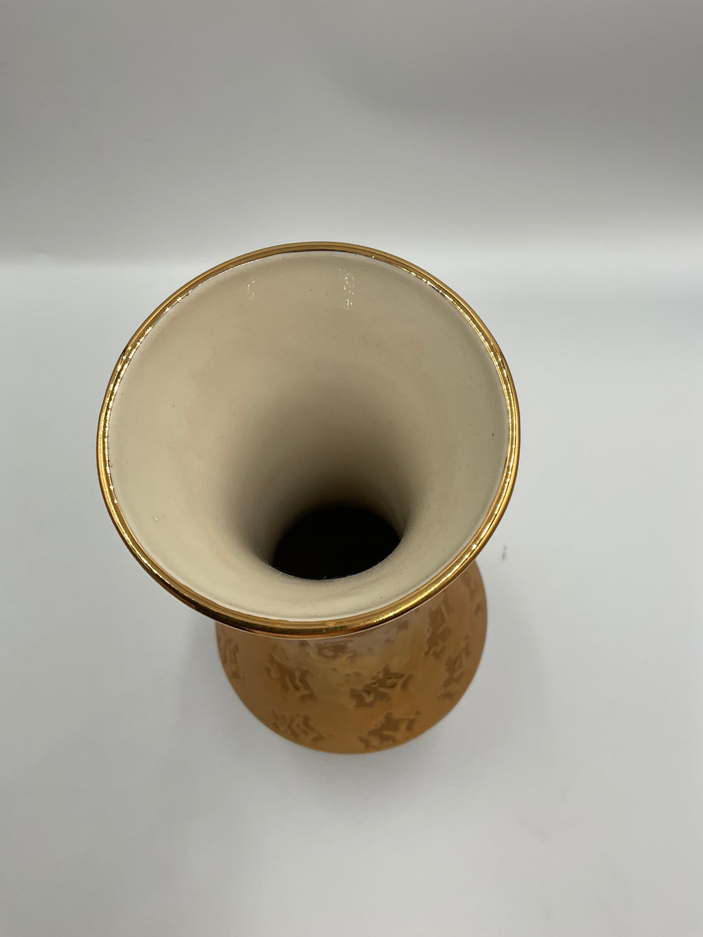Park Ave China Vase Marked 22KT Gold