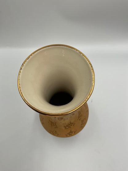Park Ave China Vase Marked 22KT Gold