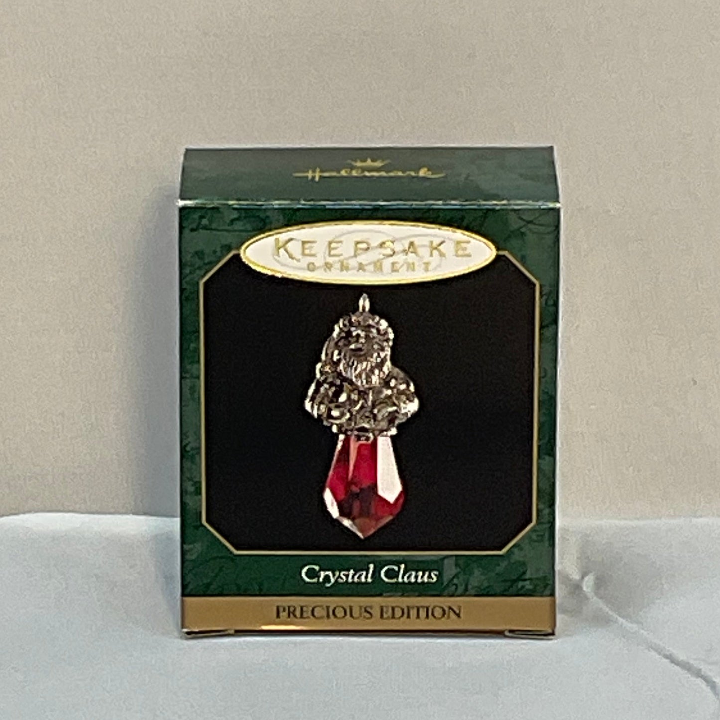 Miniature Vintage Hallmark Keepsake Ornament Precious Edition 1999 "Crystal Claus"