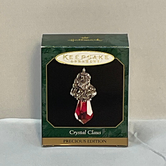 Miniature Vintage Hallmark Keepsake Ornament Precious Edition 1999 "Crystal Claus"