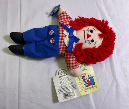 Raggedy Andy 12 Inch Doll by Applause I Love You Embroidered Heart