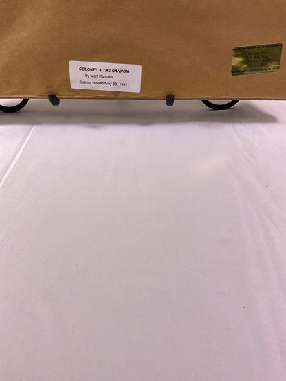 Mort Kunstler Picture Gunner and the Colonel with Confederate Veteran Stamp