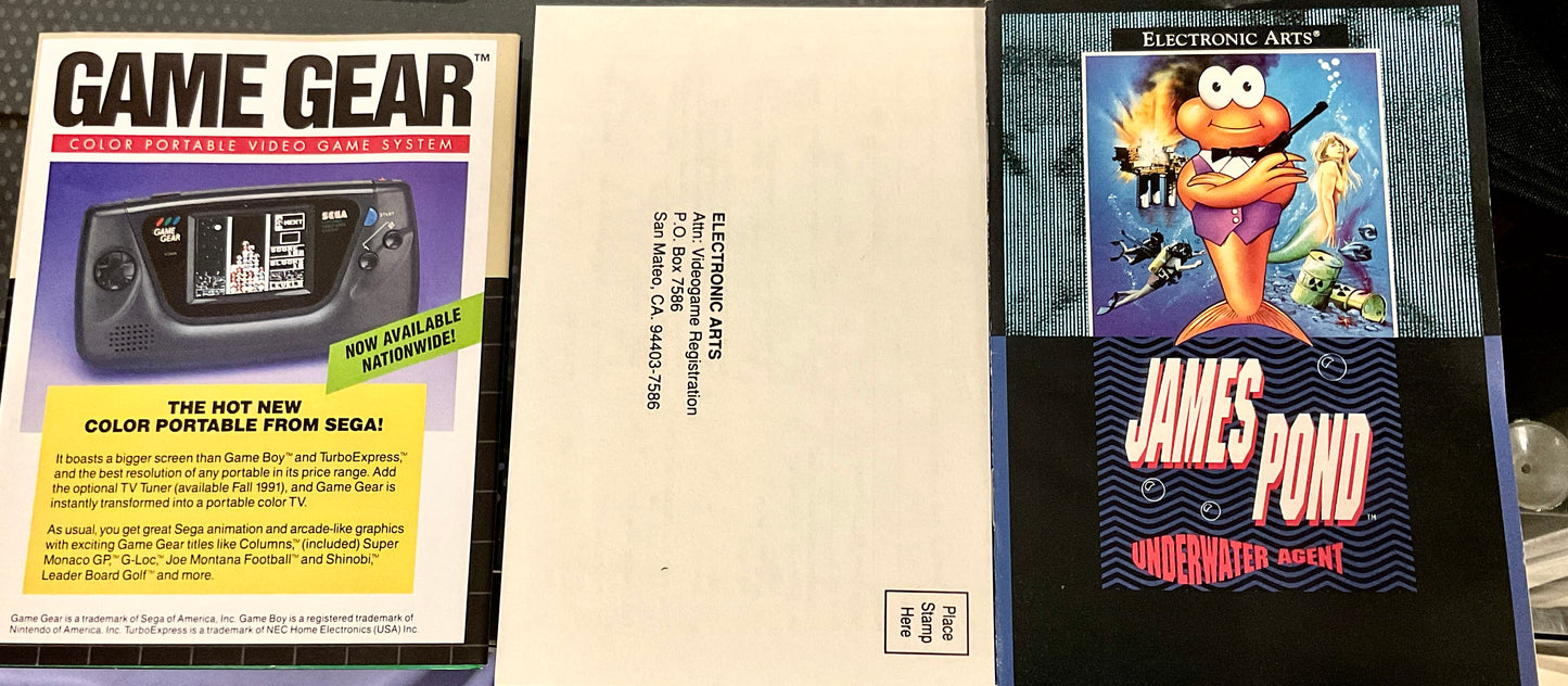James Pond Undercover Agent Official Sega Genesis Game
