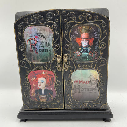 Disney Alice in Wonderland Mad Hatter & Red Queen Jewelry Armoire