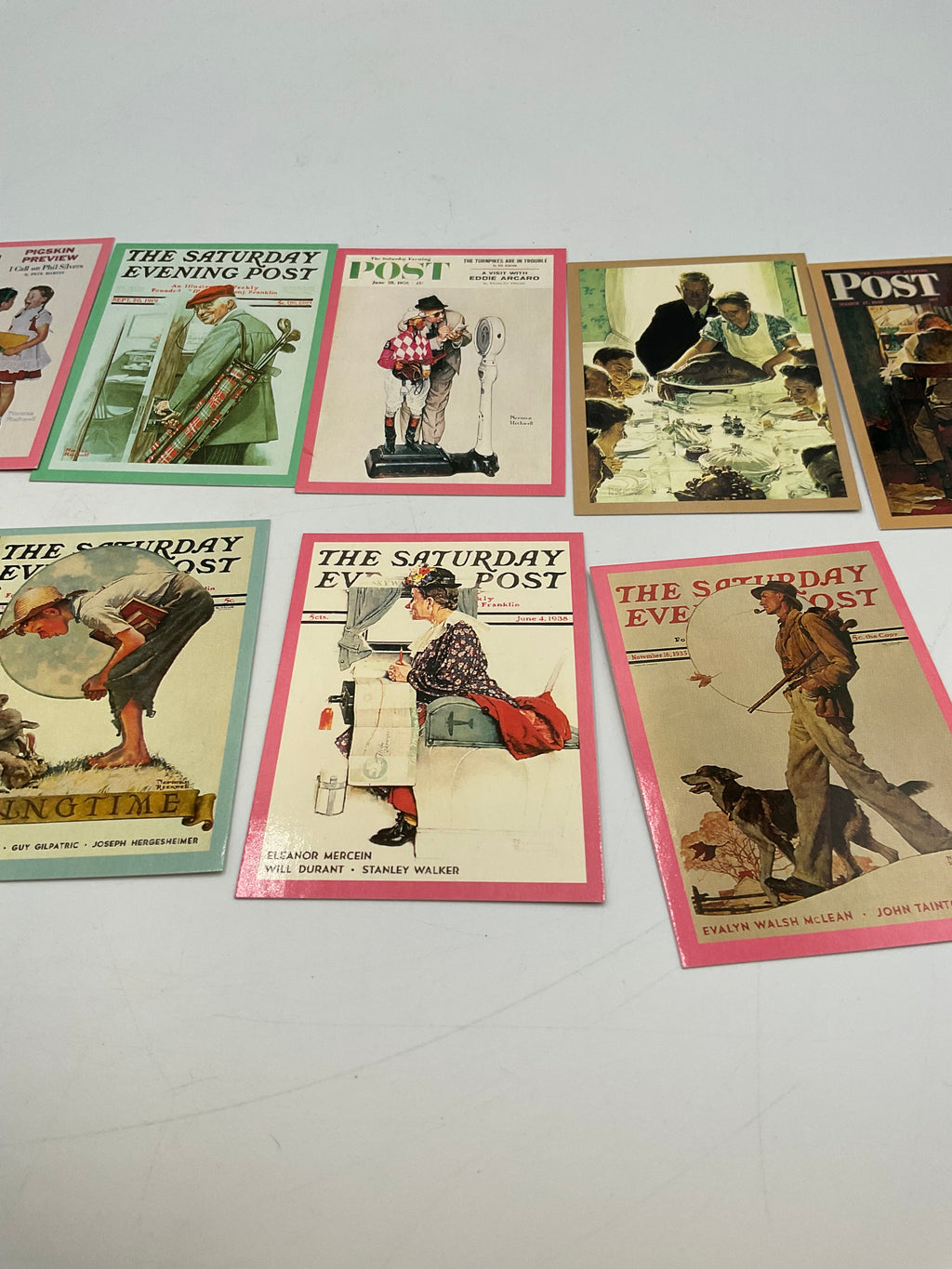 Lot 13 Vintage Norman Rockwell Promotional Cards Facts of Life 1993
