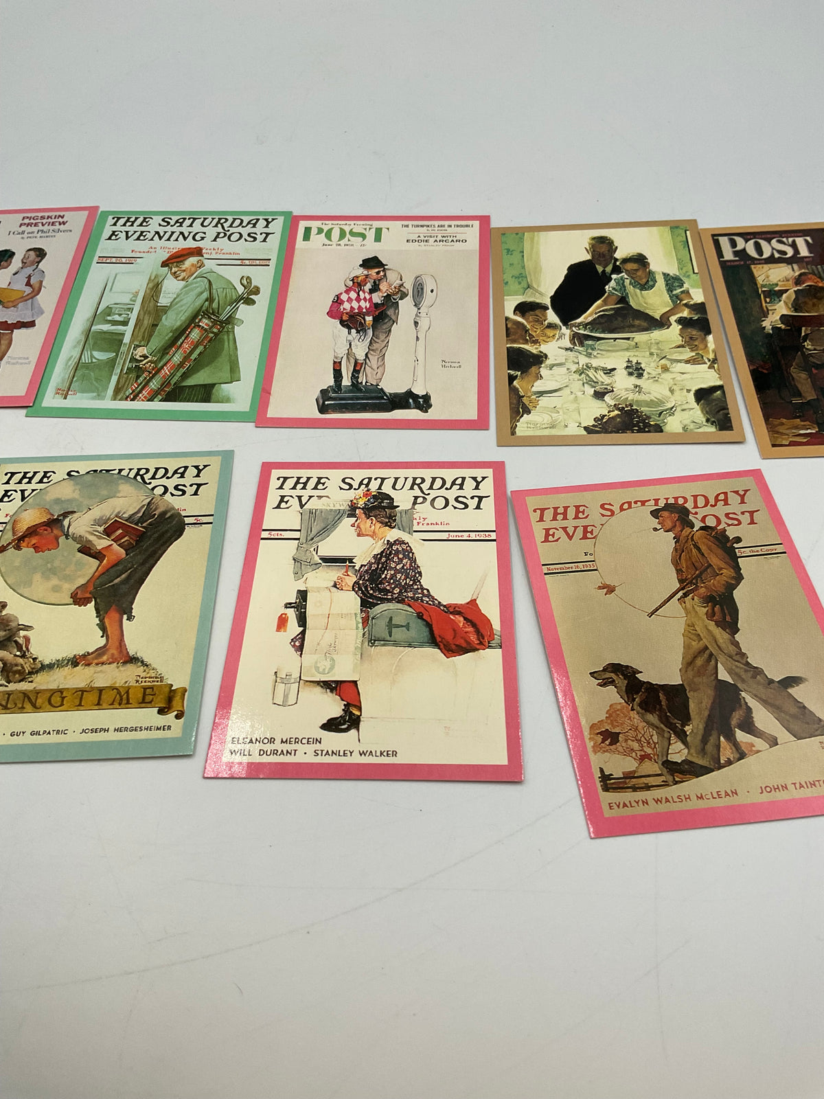 Lot 13 Vintage Norman Rockwell Promotional Cards Facts of Life 1993