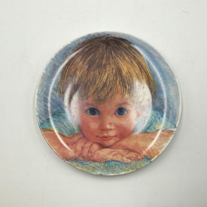Frances Hook Collector Plates, Lot of 3, Child Portait Wall Plates Decor