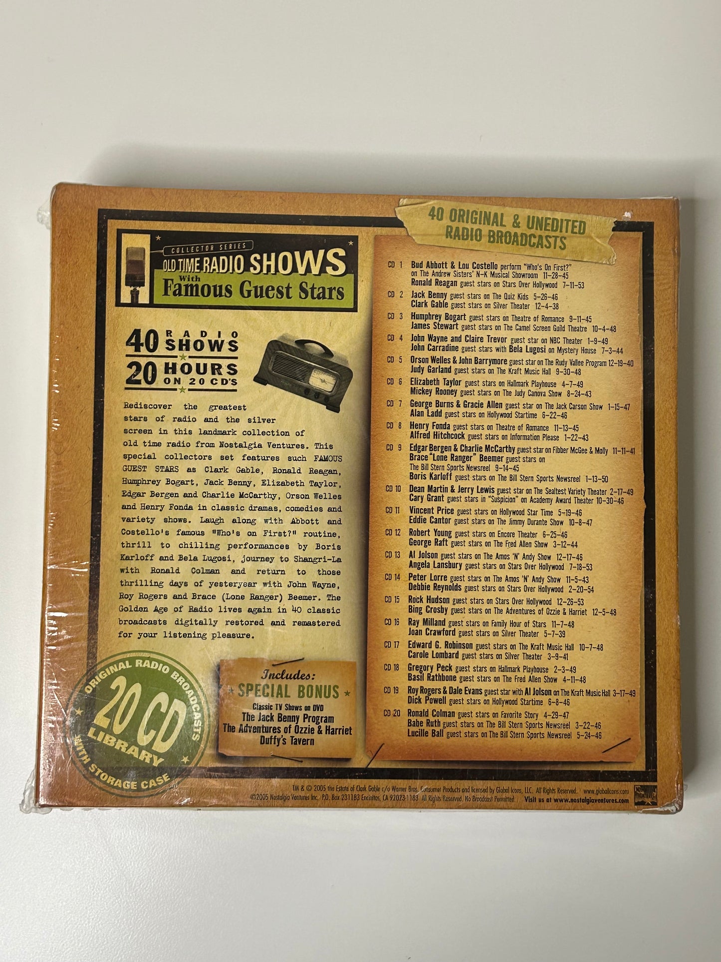 Radio Classics 20 CD Set