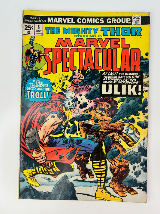 Mighty Thor Marvel Spectacular #8 Vintage 1974 The Thunder God And The Troll Marvel Group Comic Book