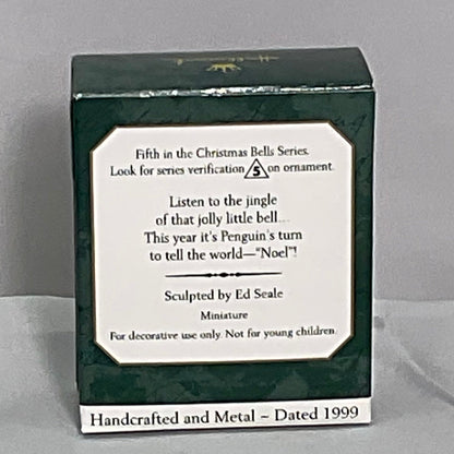 1999 Hallmark Keepsake Miniature "Penguin" #5 Series Christmas Bell