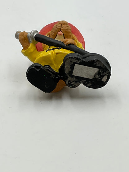 Vntage Firefighter Mouse Figurine  4 Inches Tall