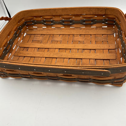 Longaberger Large Rectangle Wooden Basket