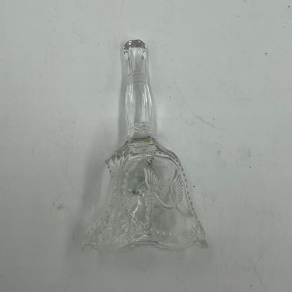 Vintage clear Pressed Glass Bell