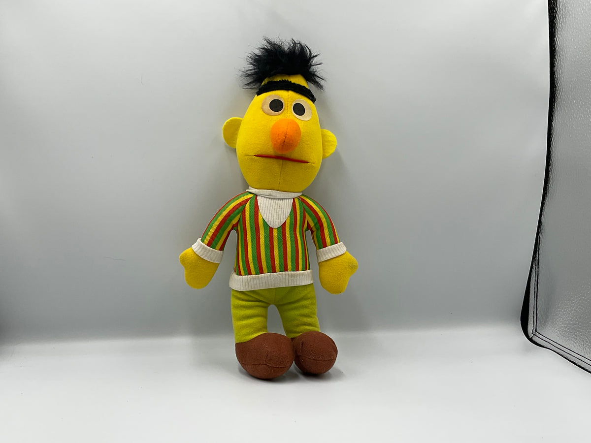 Vintage 1980s Playskool Sesame Street Bert 13" Plush Toy