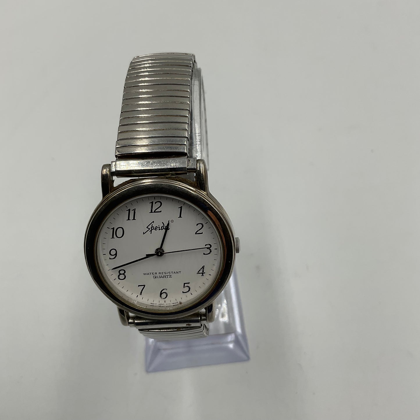 Speidel Men's Classic Vintage Silver Tone Stretch Band Watch