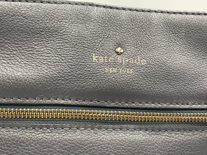 Kate Spade New York Jackson Street Melisse Leather Crossbody Bag in a deep Charcoal Grey colorway