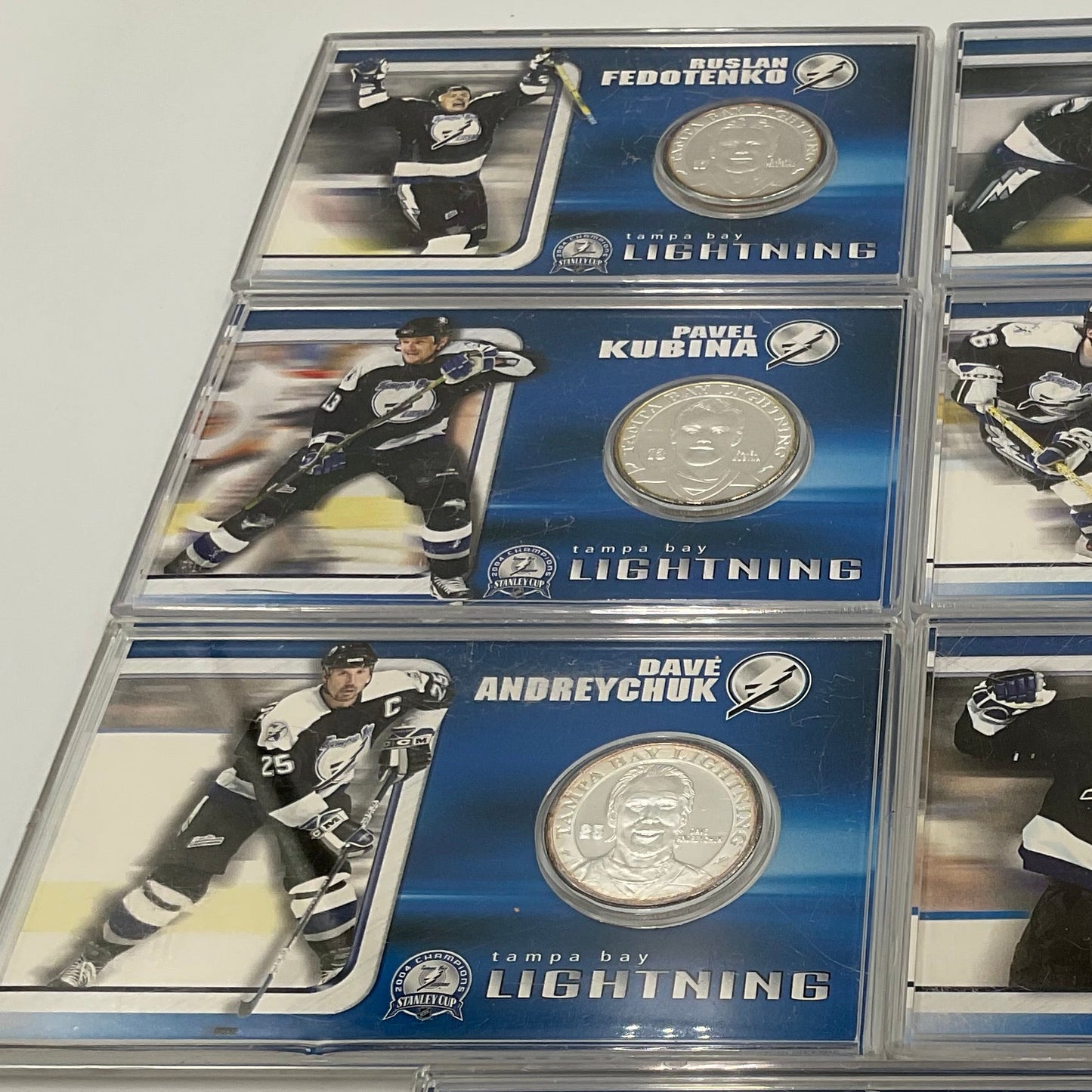 2004 Highland Mint Commemorative 7 Coin Set Tampa Bay Lightning