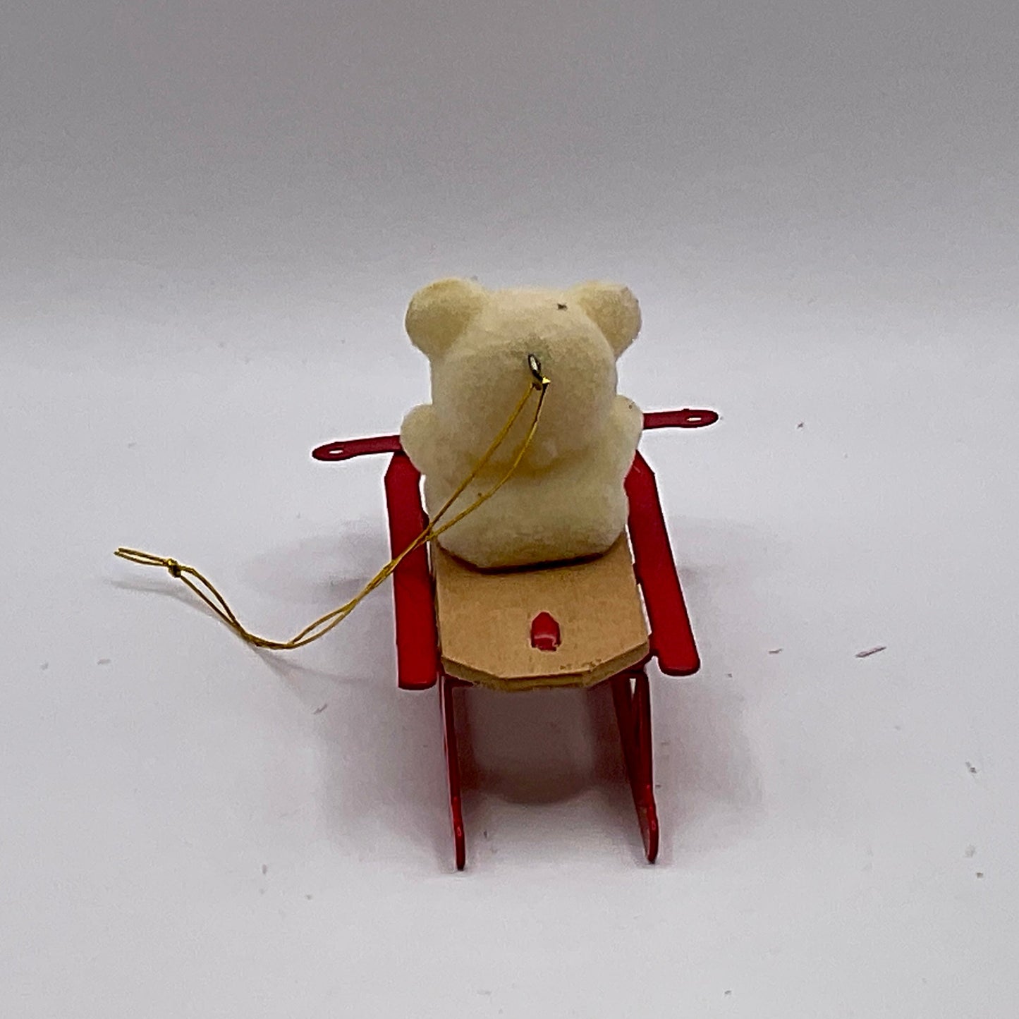 Avon Sled Teddy Bear Vintage Ornament in Original Box