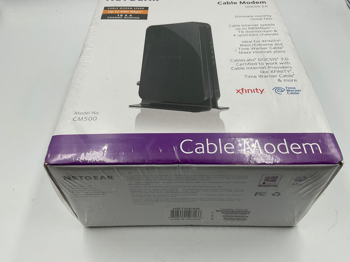 NetGear CM500 High Speed Cable Modem DOCSIS 3.0 680Mbps New Sealed