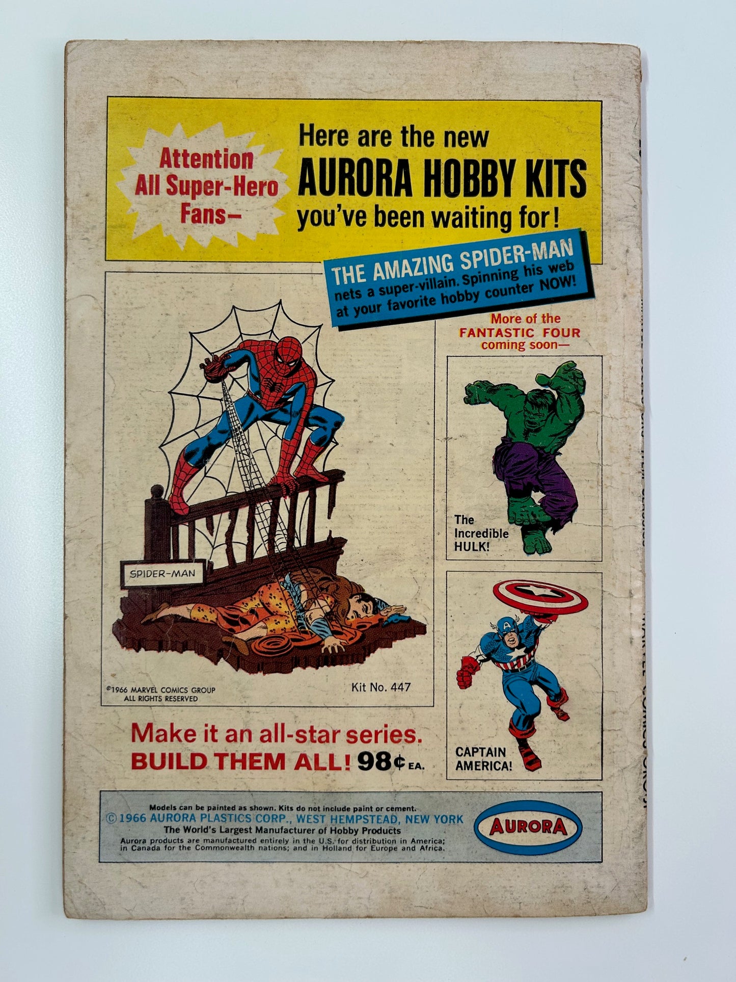 Marvel Collectors Item Classics #7 Vintage 1967 Classic Comic Book