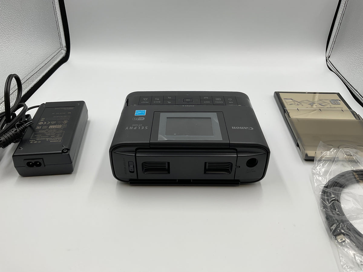 Canon SELPHY CP1200 Wireless Compact Photo Printer Black Bundle With Box