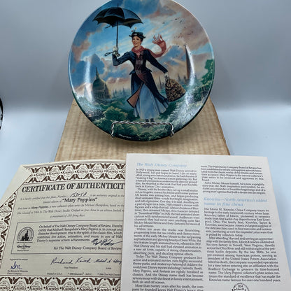 The Edwin M.Knowles China Co.Mary Poppins Collector’s Plate