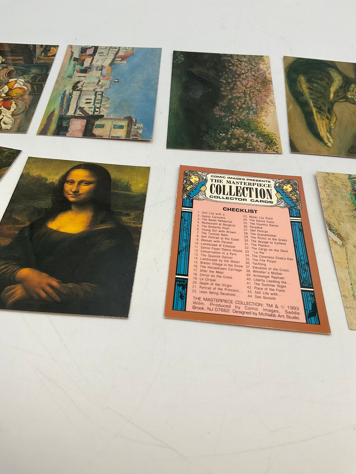 1993 The Masterpiece Collection Fine Art Trading Cards 10-Card Reader Lot
