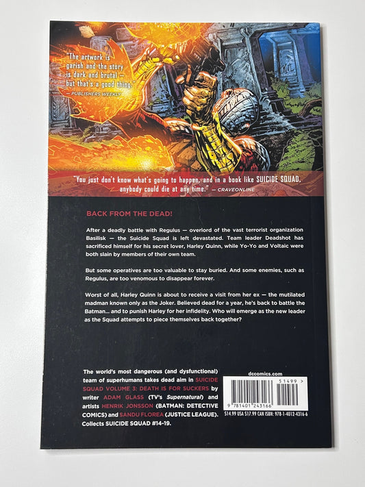 Suicide Squad Volume 3 Death is for Suckers DC Comics Comic Book 2013