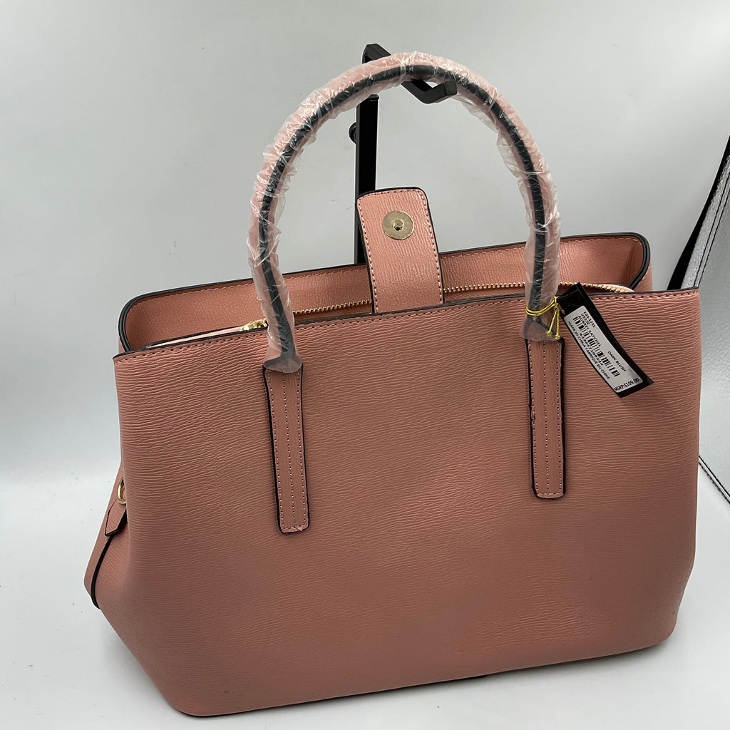 Bebe Sakura Women's Rose Gold Pink Satchel Handbag Purse Tote NWT
