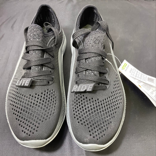 Crocs LiteRide 360 Pacer Women's Sneakers Size 7 Black Gray Athletic Shoes New with Tags
