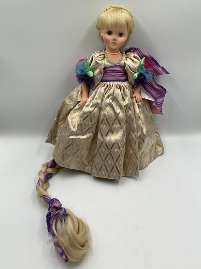 Vintage Madame Alexander Rapunzel and Mother Gothel Doll 14 inch with Long Braid Accessory