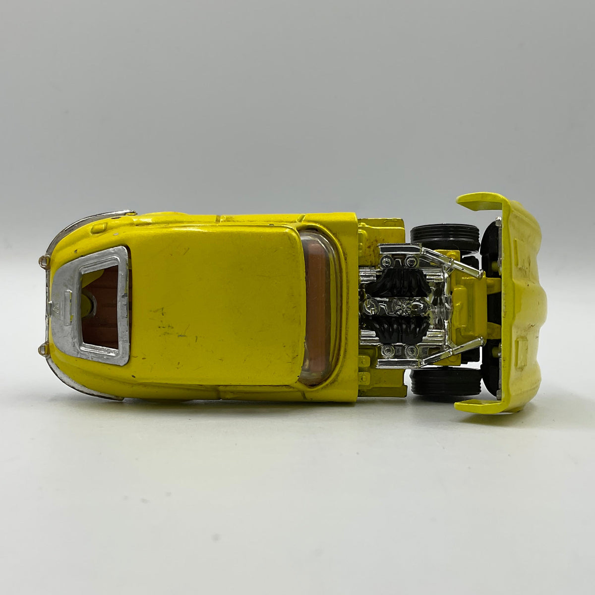 Whizzwheels 1970's 1:43 Yellow Corgi Toys Jaguar E Type V12
