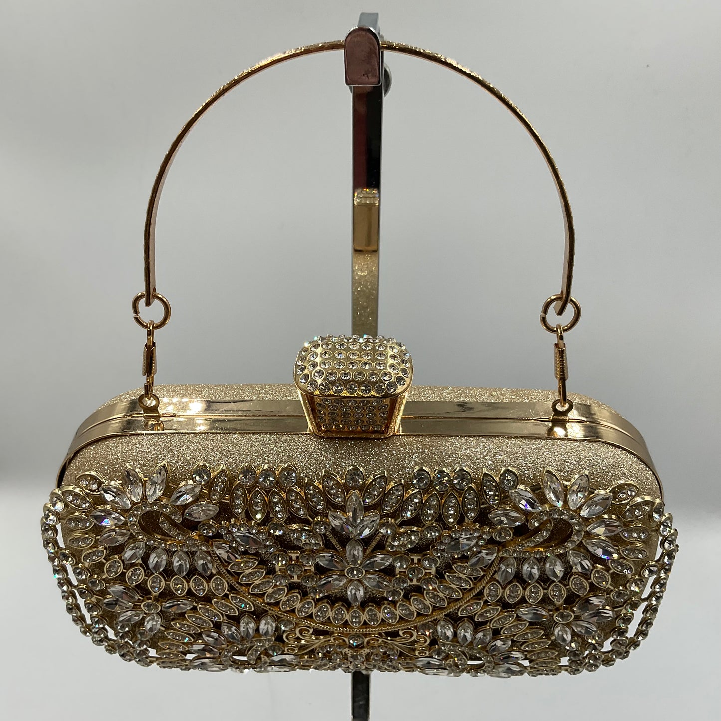 NCQ Rhinestone Evening Clutch with Crystal Accents