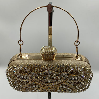 NCQ Rhinestone Evening Clutch with Crystal Accents